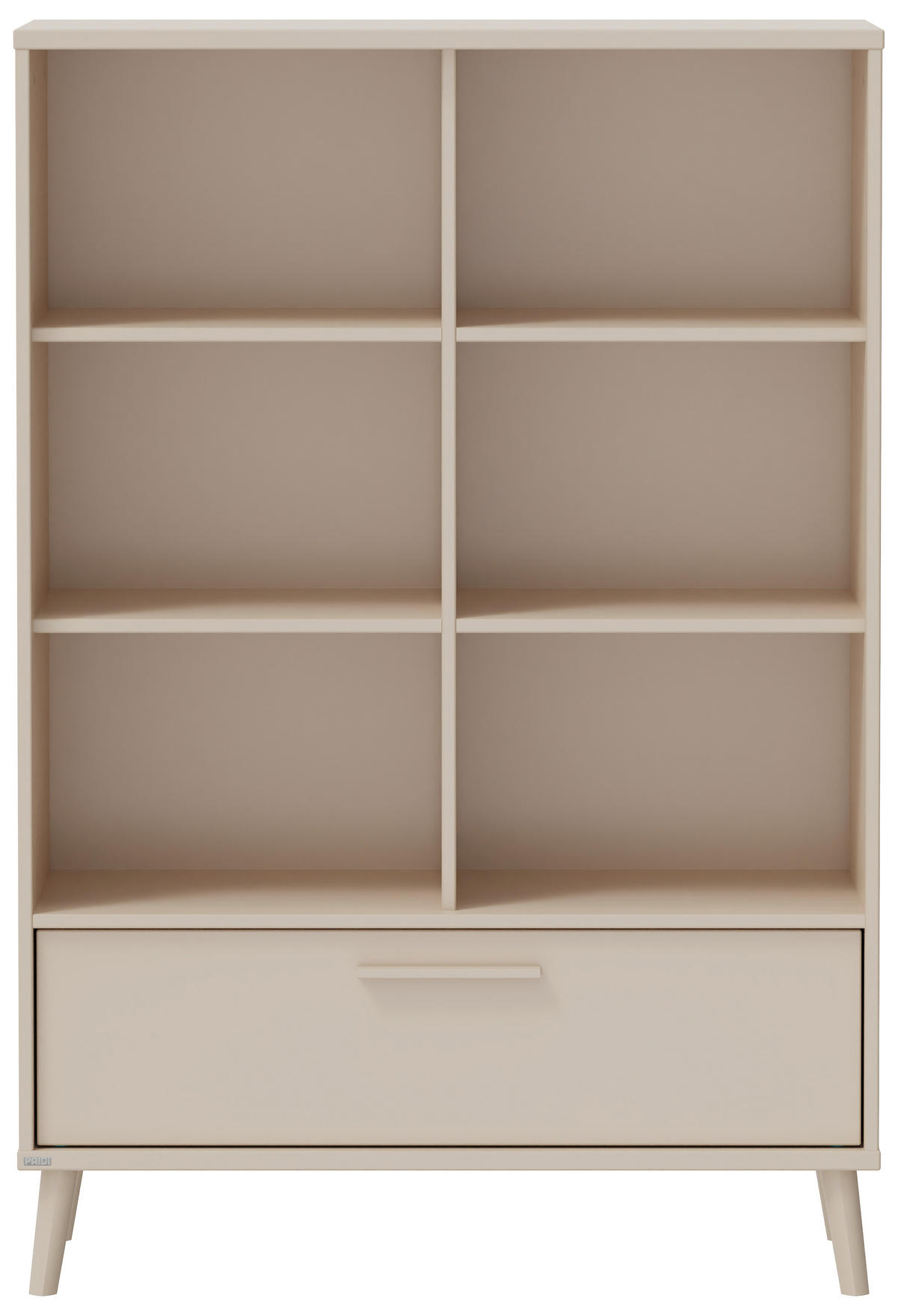 STOJEČ REGAL bež  - bež, Basics, umetna masa/leseni material (95/139cm) - Paidi