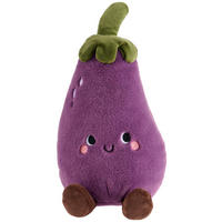 PLÜSCHFIGUR  - Lila/Braun, Trend, Kunststoff/Textil (15/26/14cm) - Patinio