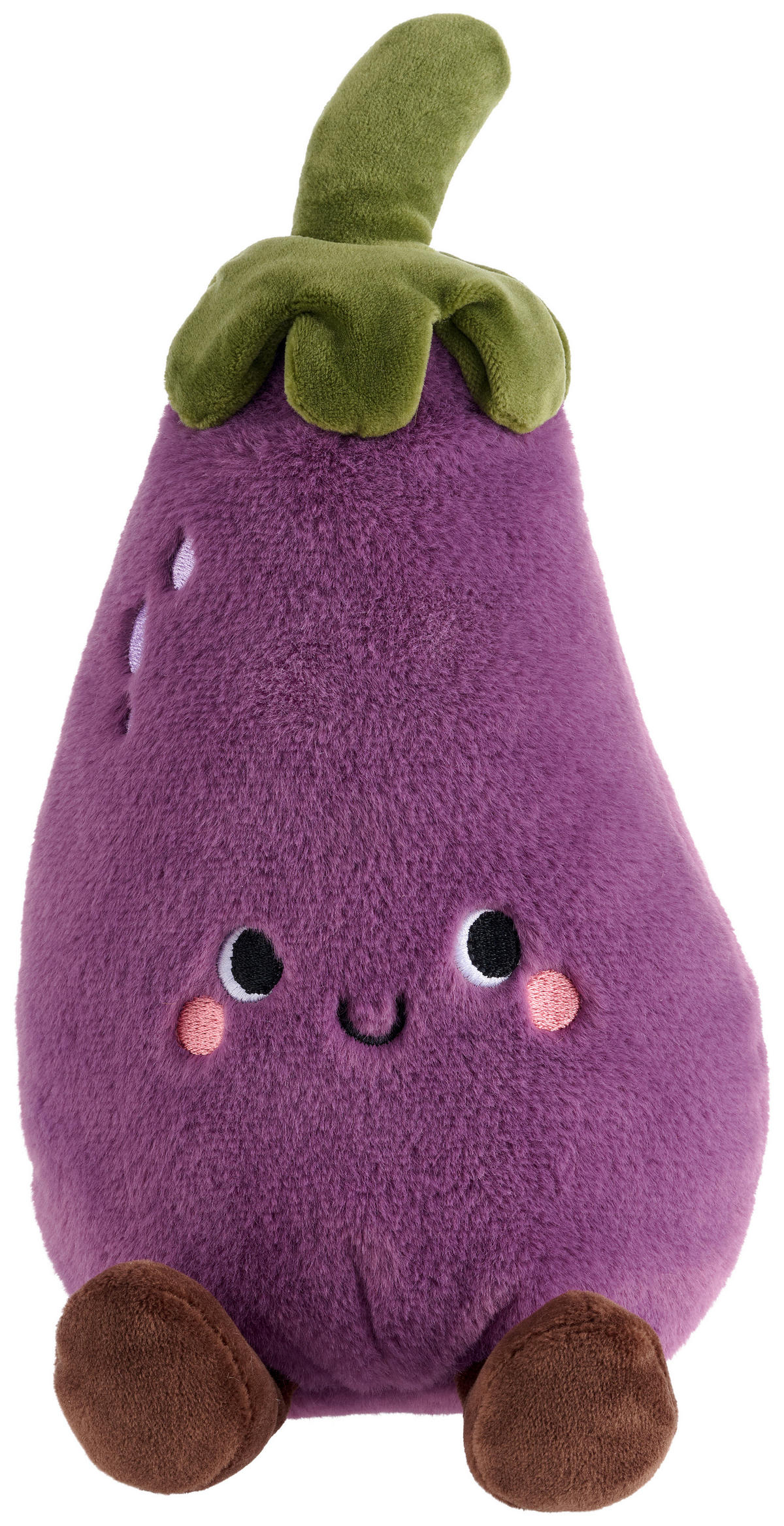 PLÜSCHFIGUR  - Lila/Braun, Trend, Kunststoff/Textil (15/26/14cm) - Patinio