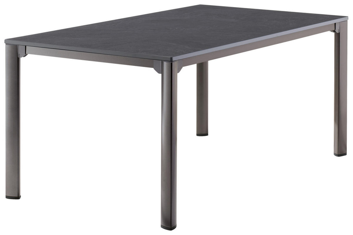 GARTENTISCH Metall Anthrazit rechteckig  - Anthrazit/Grau, Basics, Metall (165/95/74cm) - Sieger