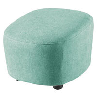 HOCKER Webstoff Türkis  - Türkis/Schwarz, Design, Kunststoff/Textil (54/41/57cm) - SetOne by Musterring