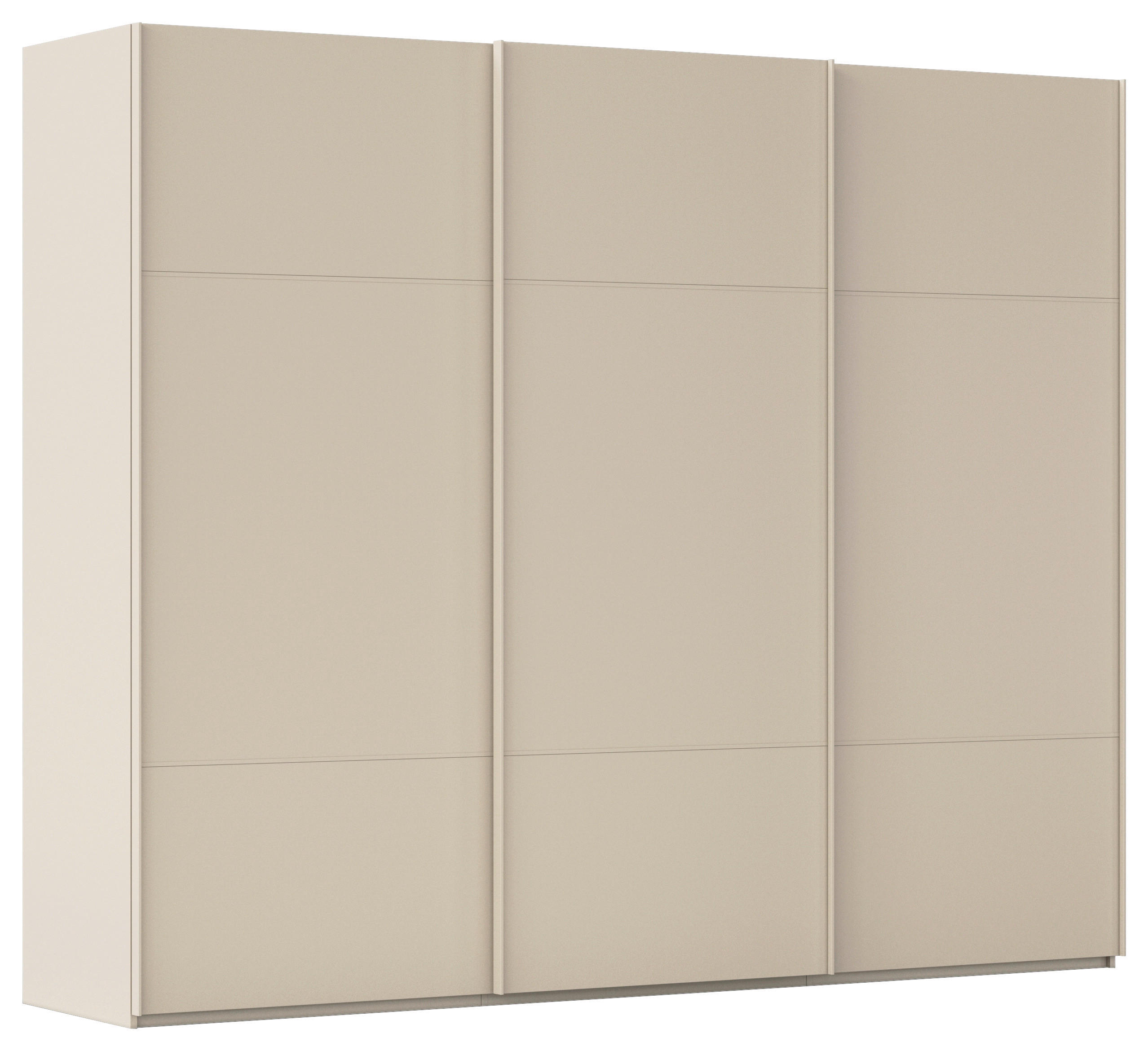 SCHWEBETÜRENSCHRANK 301/223/68 cm 3-türig Champagner  - Champagner, KONVENTIONELL, Holzwerkstoff/Metall (301/223/68cm) - Novel