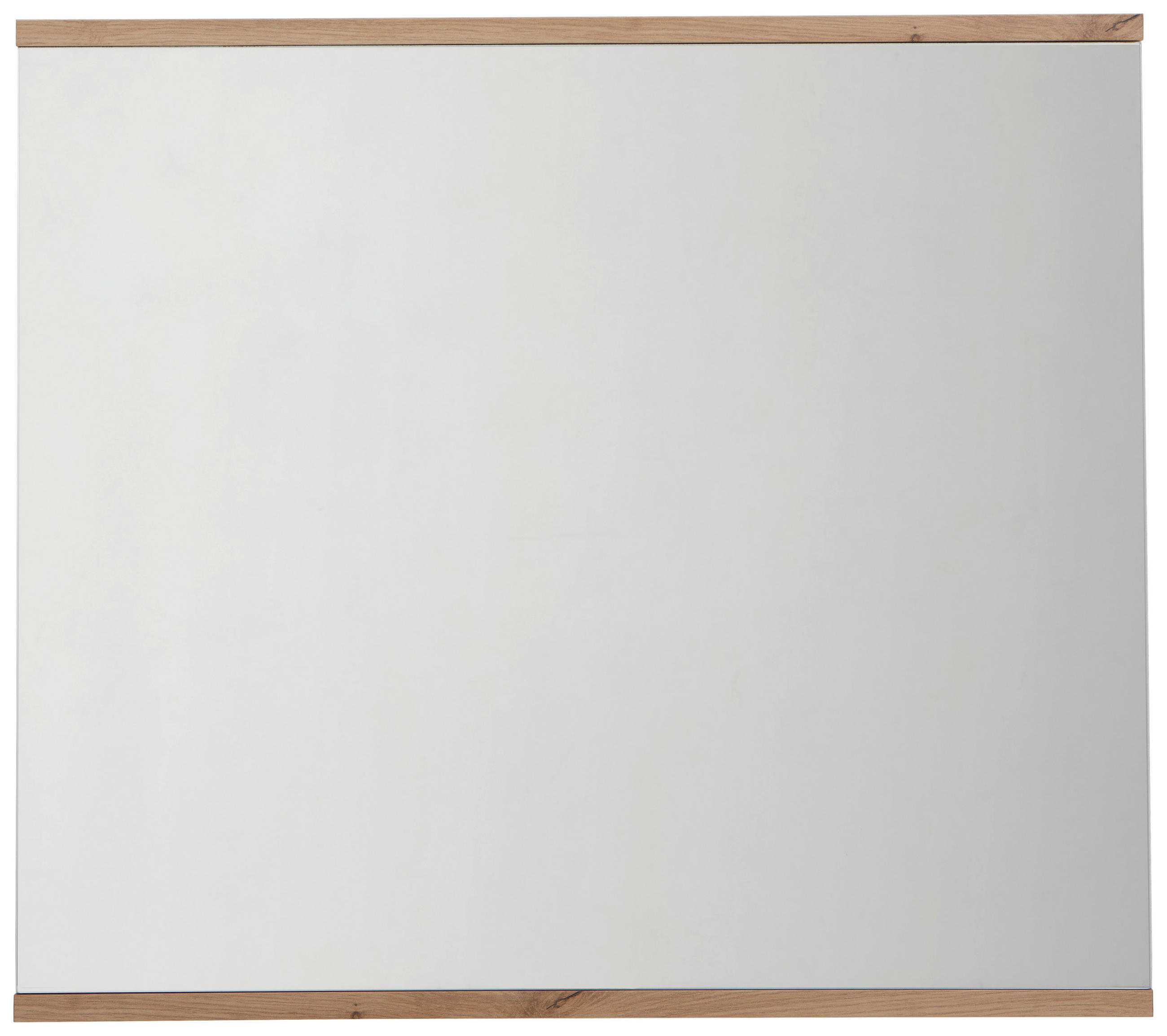 NÁSTĚNNÉ ZRCADLO, 85/75/2 cm,  - bílá/dub artisan, Design, kompozitní dřevo/sklo (85/75/2cm) - Xora