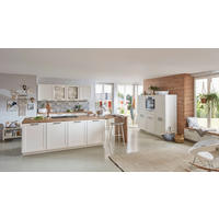 EINBAUKÜCHE CASPER  - Weiß, ROMANTIK / LANDHAUS, Holzwerkstoff - Celina