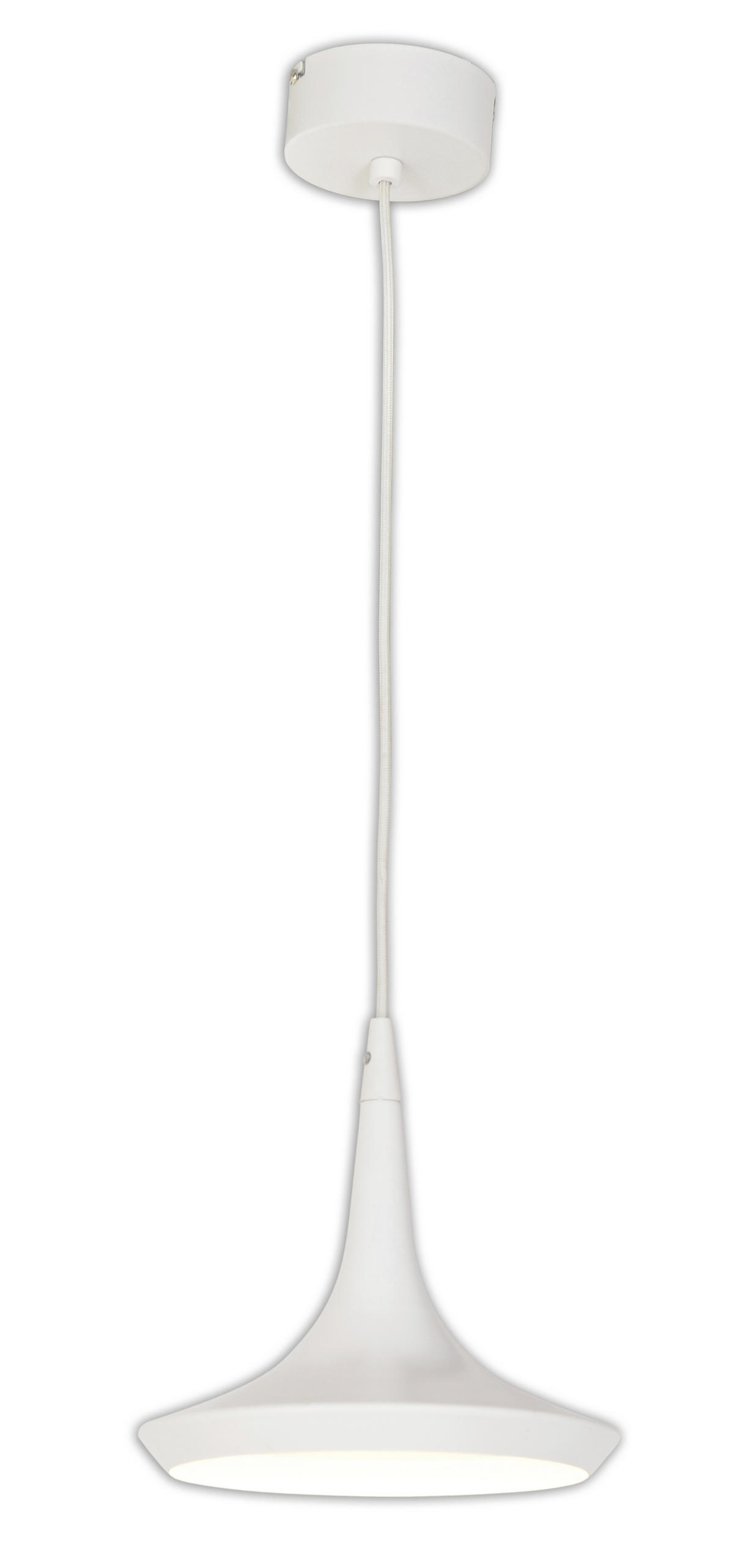 LED-HÄNGELEUCHTE Oslo 22/150 cm   - Weiß, Design, Metall (22/150cm) - Näve