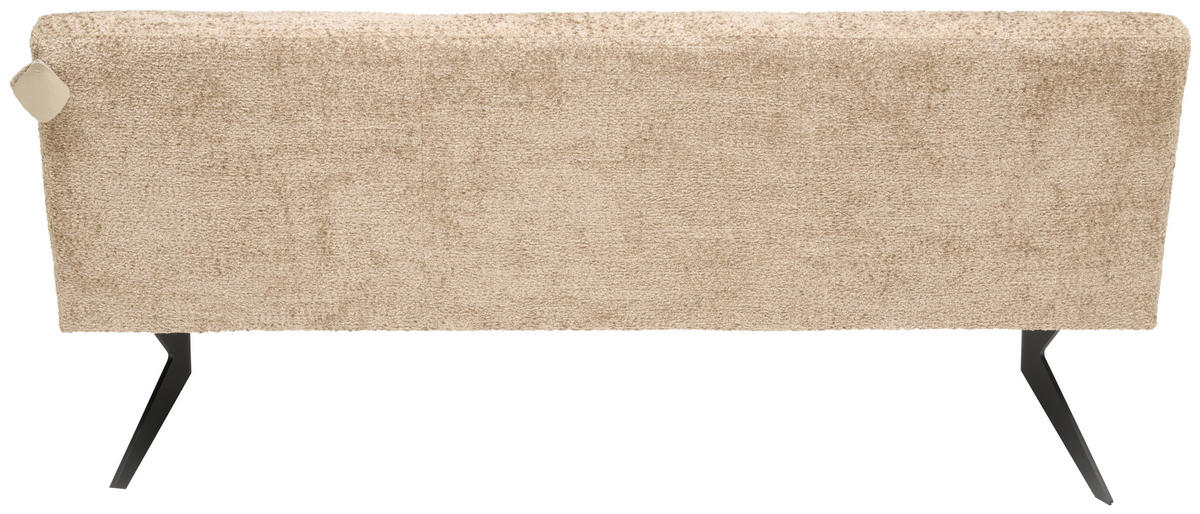 SITZBANK in Textil, Leder Beige, Cappuccino  - Anthrazit/Beige, Design, Leder/Textil (180/90/67cm) - Bert Plantagie