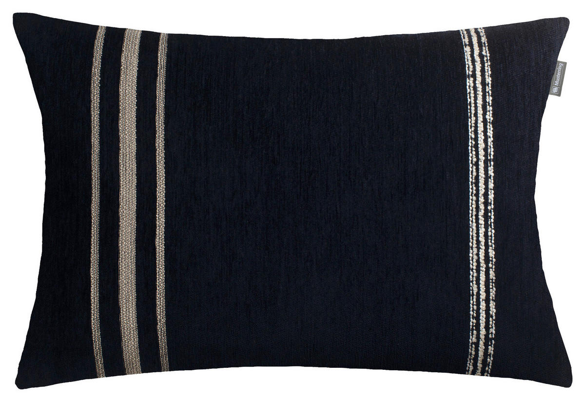 KISSENHÜLLE MR-SQUARE 40/60 cm  - Schwarz/Weiß, Basics, Textil (40/60cm) - Musterring