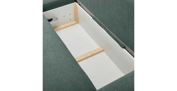 CloseUp von Carryhome ECKSOFA Grün Webstoff.