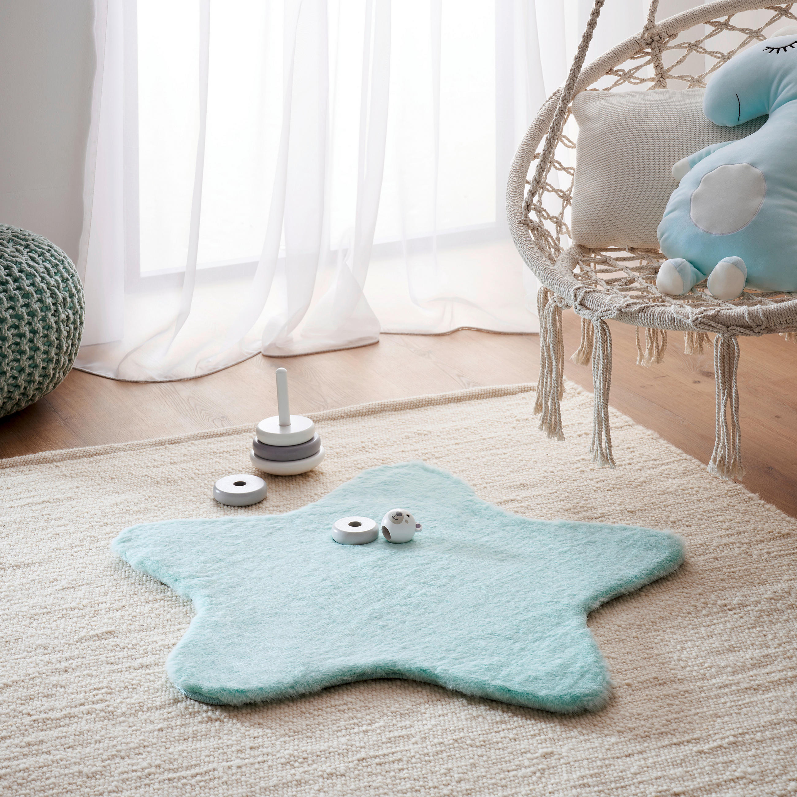 KINDERTEPPICH 80/80 cm - Blau, Basics, Textil (80/80cm) - Ben'n'jen