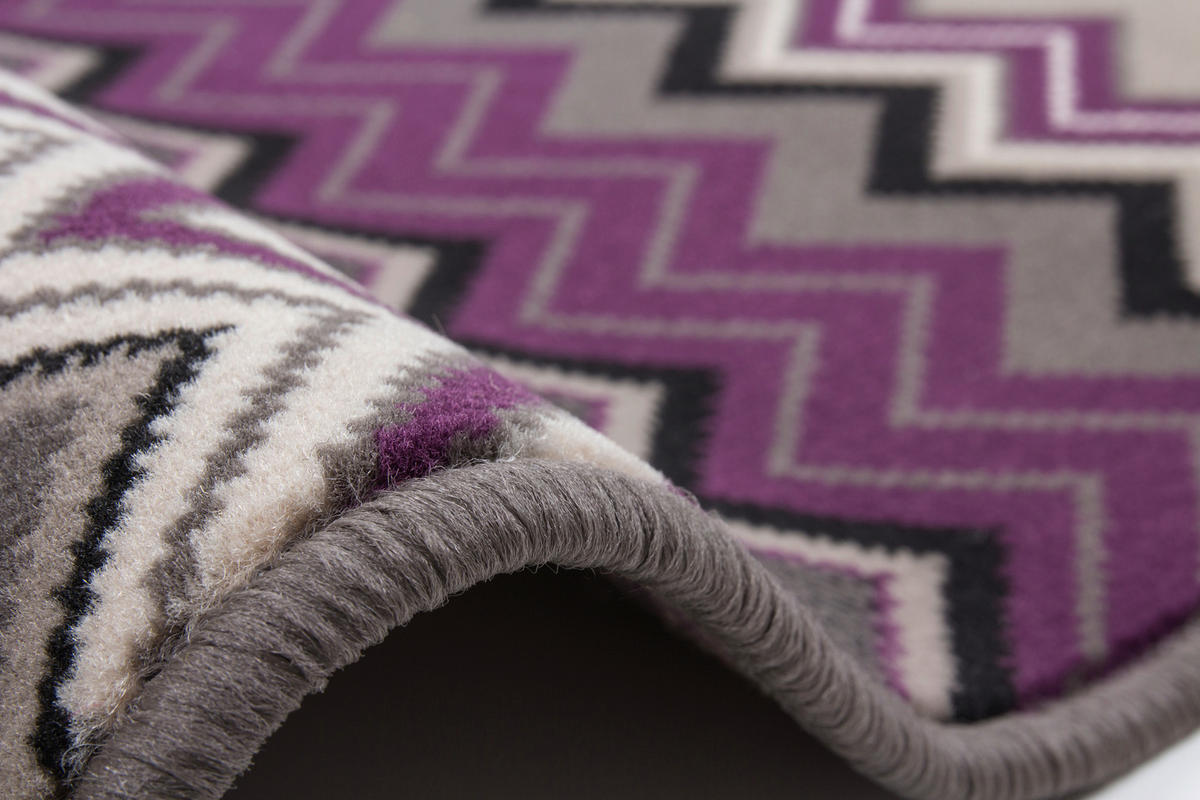 Covor Cu Țesătură Plată Now!  - violet/multicolor, Basics, textil (160/230cm) - Kayoom