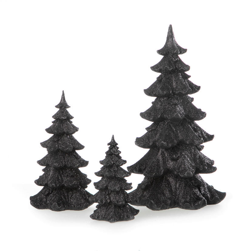 DEKOWEIHNACHTSBAUM  - Schwarz, Basics, Kunststoff (16,5/16,5/29cm) - X-Mas