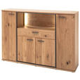 SIDEBOARD  in 165/115/37 cm  - Eichefarben/Anthrazit, KONVENTIONELL, Holz/Holzwerkstoff (165/115/37cm) - Landscape