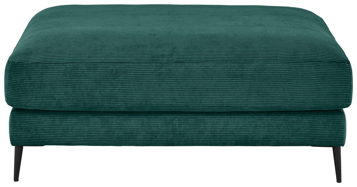 HOCKER in Textil Grün  - Schwarz/Grün, Design, Textil/Metall (120/43/90cm) - Dieter Knoll