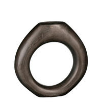 DEKORAČNÍ VÁZA, kov, 25 cm - hnědá, Basics, kov (25/7/25cm)