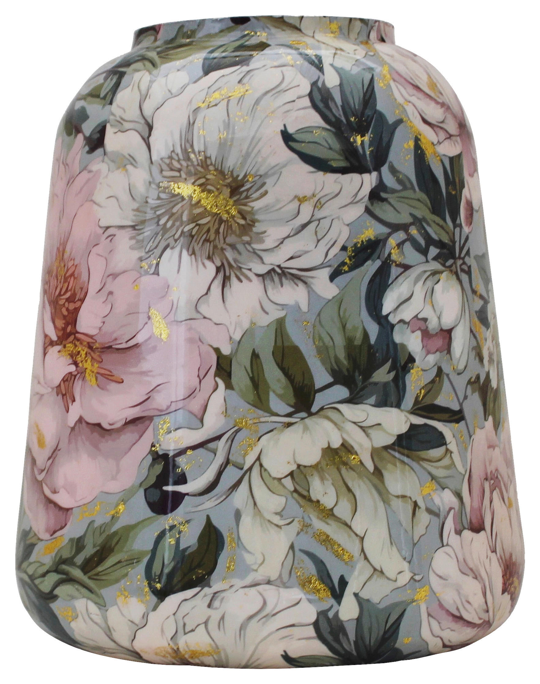 DEKOVASE  - Beige/Rosa, Basics, Metall (27/27/33cm)