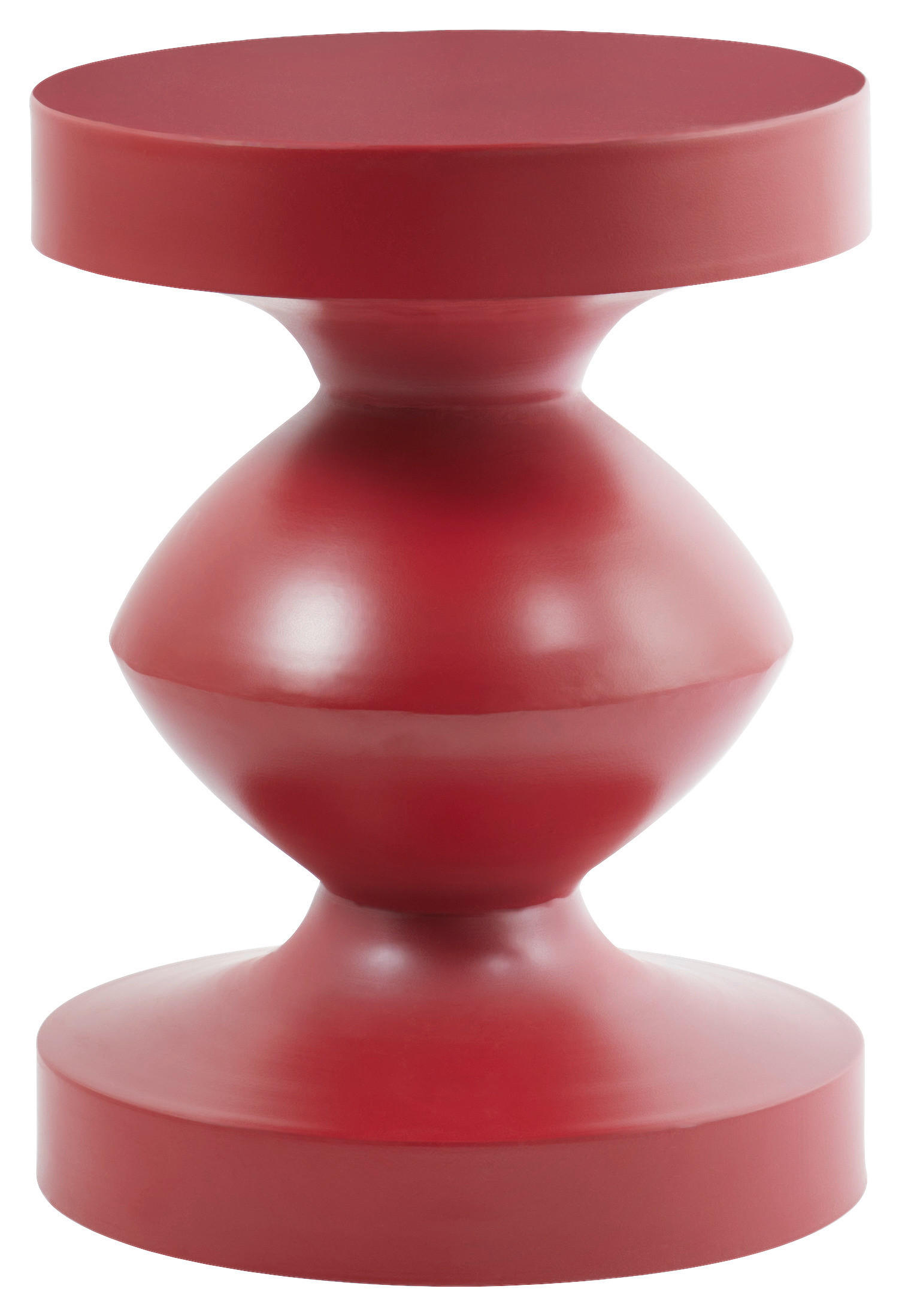 BEISTELLTISCH 30/30/40 cm Rot rund  - Rot, Basics, Metall (30/30/40cm) - Boltze Home