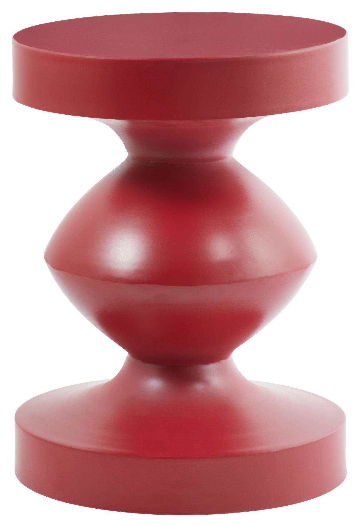 BEISTELLTISCH 30/30/40 cm Rot rund  - Rot, Basics, Metall (30/30/40cm) - Boltze Home