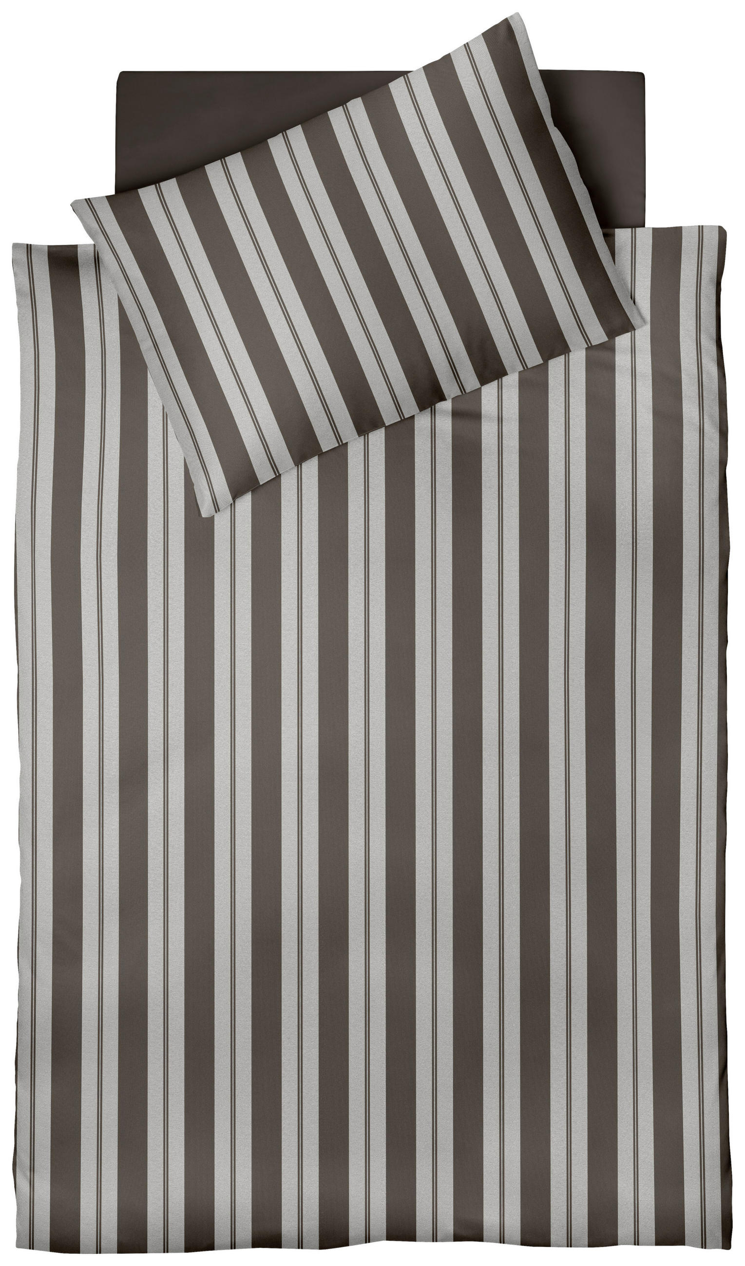 BETTWÄSCHE Damast 140/200 cm  - Grau, Basics, Textil (140/200cm) - Fleuresse
