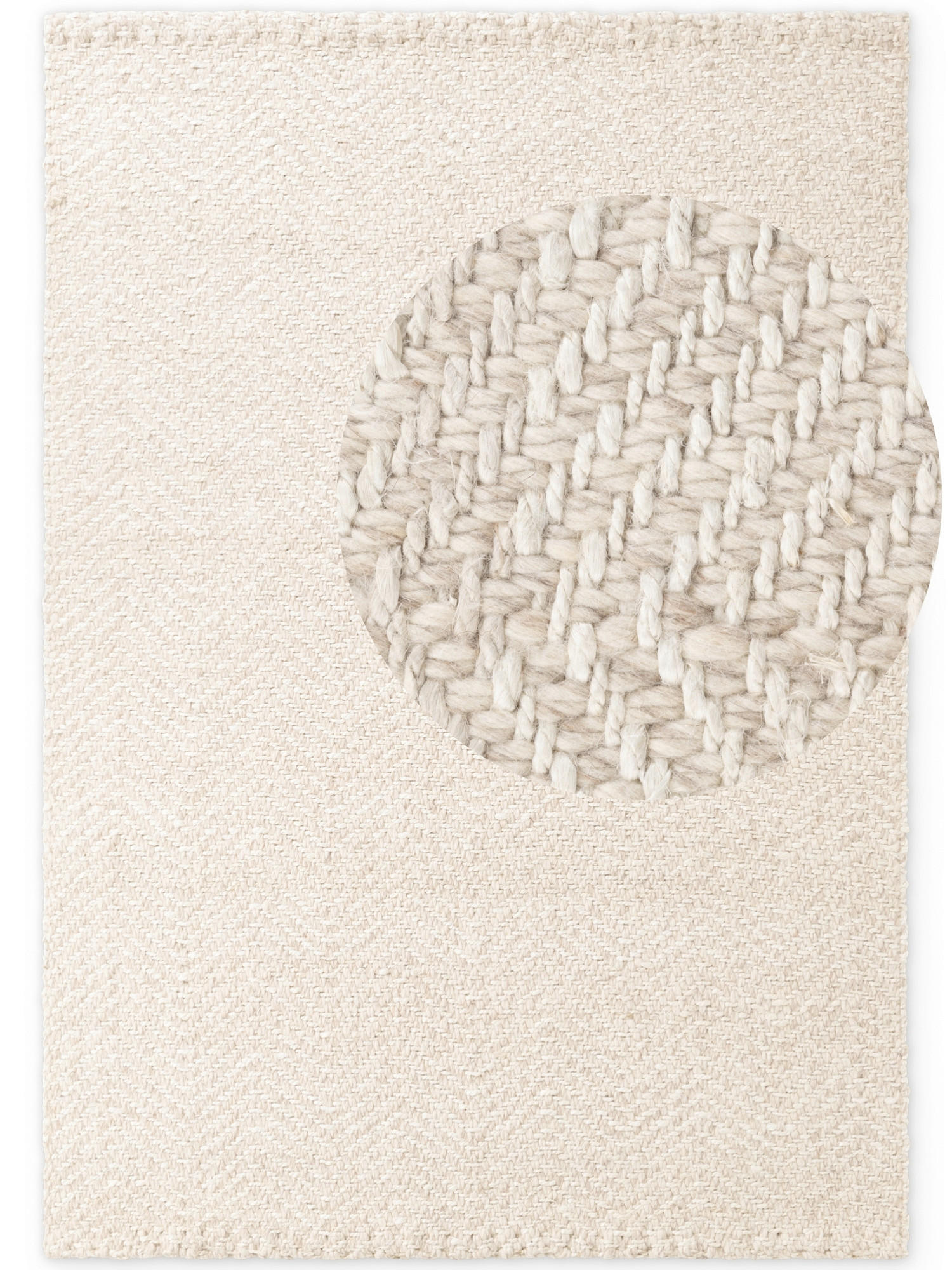 WOLLTEPPICH 160/230 cm Majoli Creme rechteckig  - Creme, Basics, Textil (160/230cm) - Elle Decoration