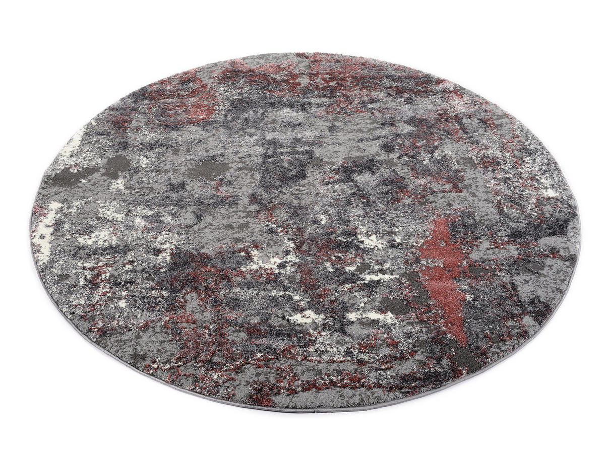 VINTAGE-TEPPICH 200 cm Timeline Quantum Grau, Hellrot  - Hellrot/Grau, Design, Textil (200cm) - Novel