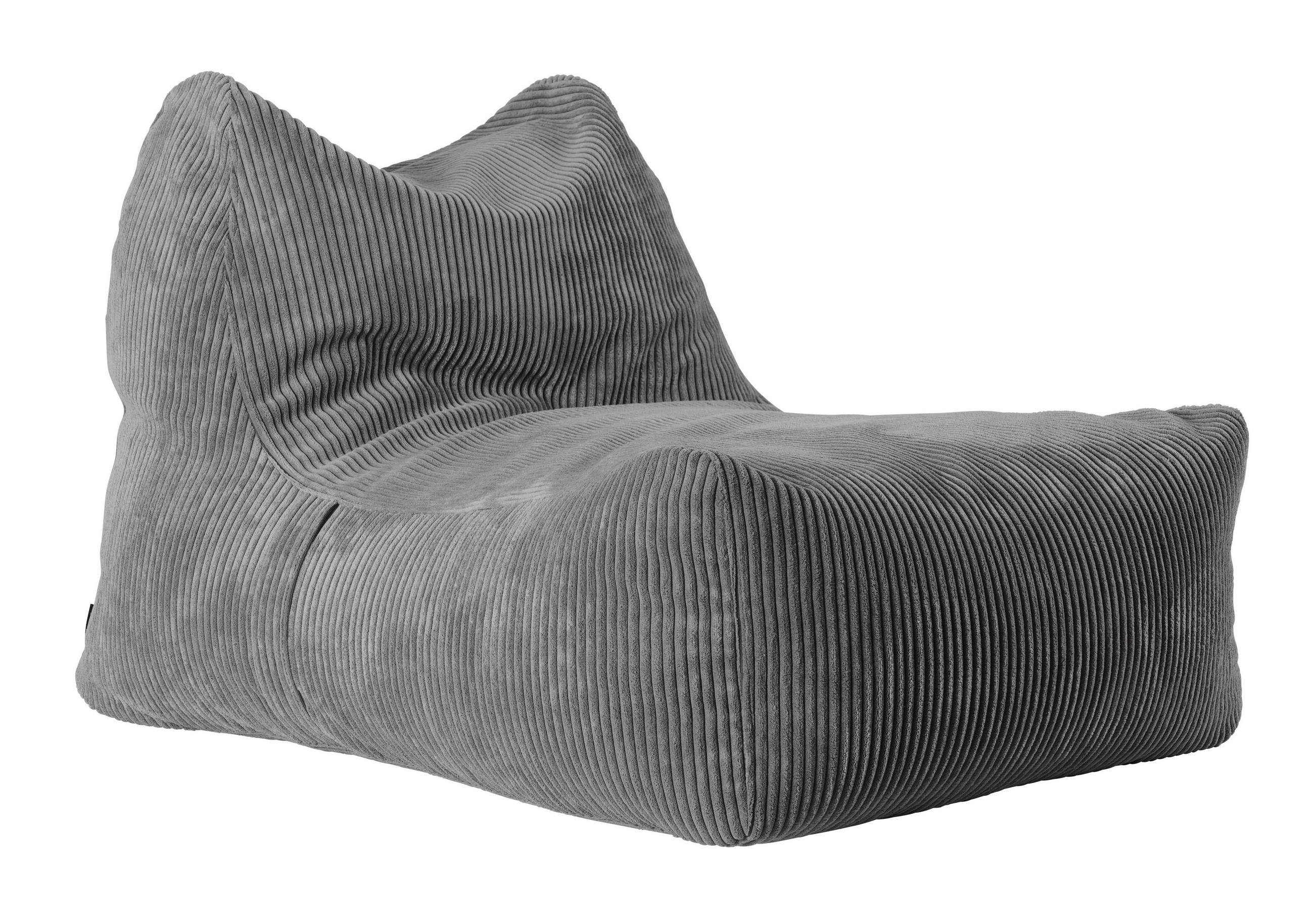 SITZSACK Cord 240 L  - Anthrazit, Trend, Textil (83/70/120cm) - Livetastic