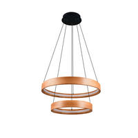LED-PENDELLEUCHTE Lynwood 60/150 cm   - Schwarz/Braun, Design, Holz/Metall (60/150cm) - Trio Leuchten