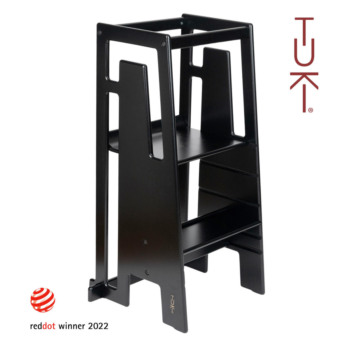 LERNTURM Tuki  - Schwarz, Basics, Holz (40/90/43cm)