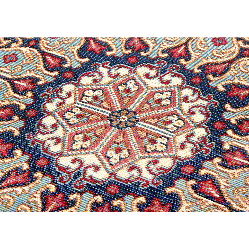 Thumbnail - Xxxl Outdoorteppich Flair, Blau, Rot, Kunststoff, orientalisch, rechteckig, 120x180 cm, Oeko-Tex® Standard 100, für Fußb...