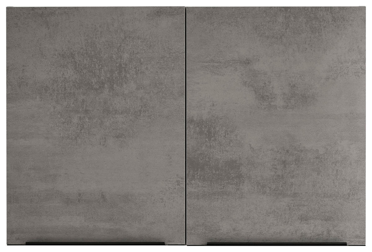 KÜCHENOBERSCHRANK 90/60/35 cm  in Anthrazit  - Anthrazit/Schwarz, Design, Holzwerkstoff/Kunststoff (90/60/35cm) - MID.YOU