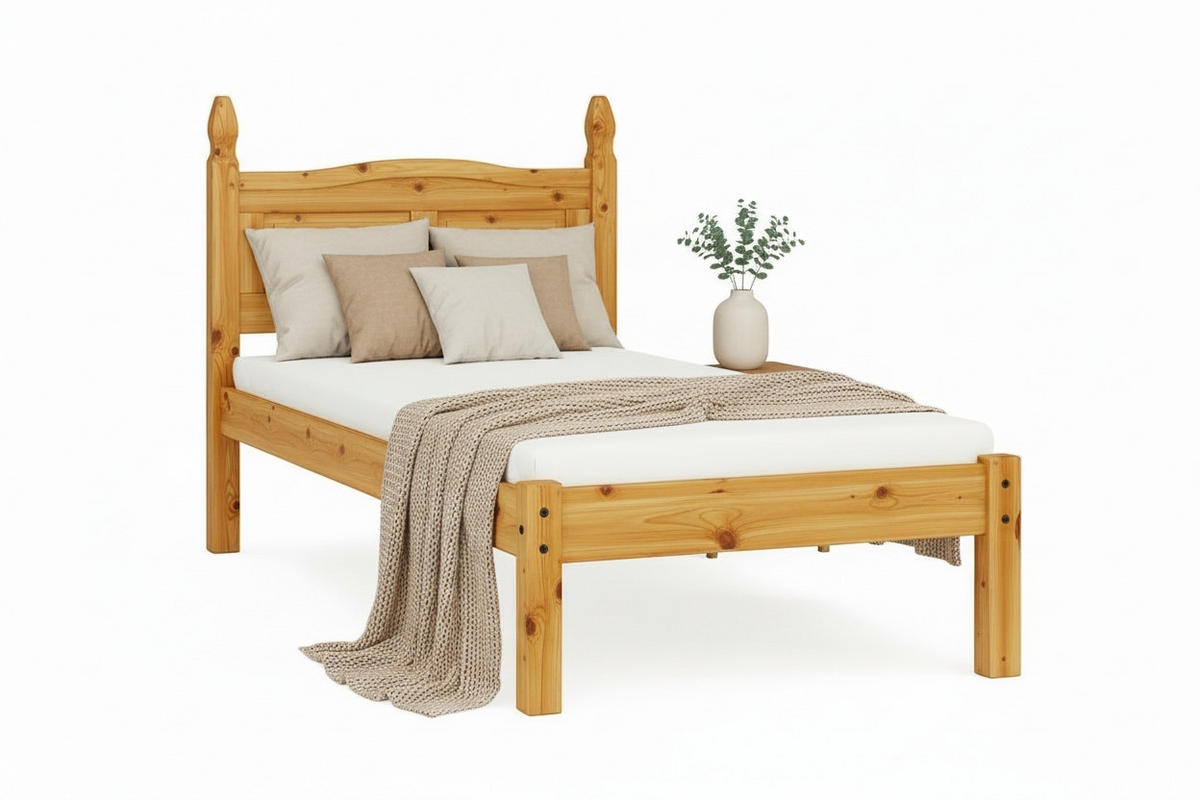 BETT 90/200 cm  in Naturfarben, Honig  - Naturfarben/Honig, Natur, Holz (90/200cm) - Livetastic