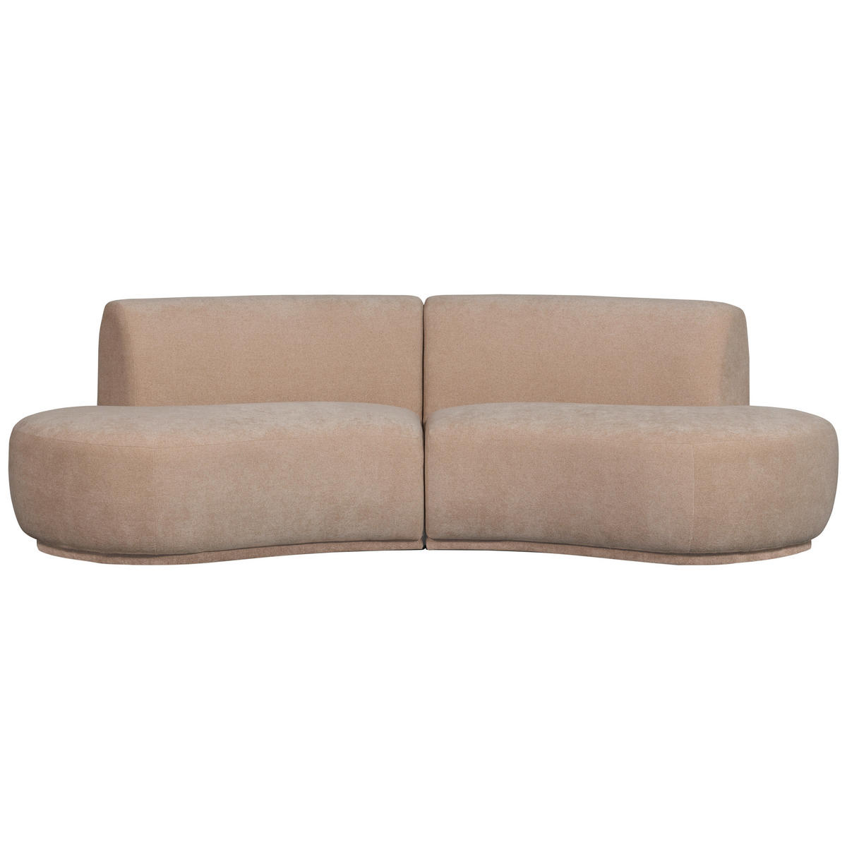 WOHNLANDSCHAFT Naturfarben Webstoff  - Naturfarben, Design, Textil (336/75/180cm) - Livetastic