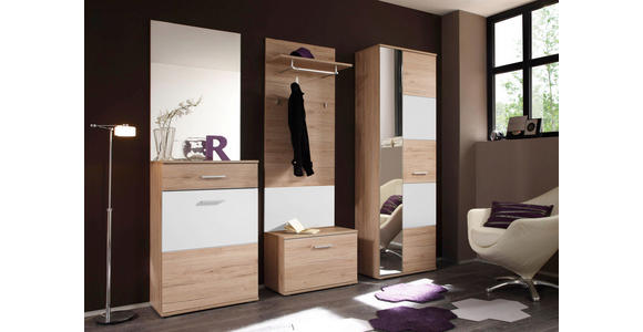 SPIEGEL - Eichefarben, MODERN, Glas/Holzwerkstoff (65/98cm) - Voleo