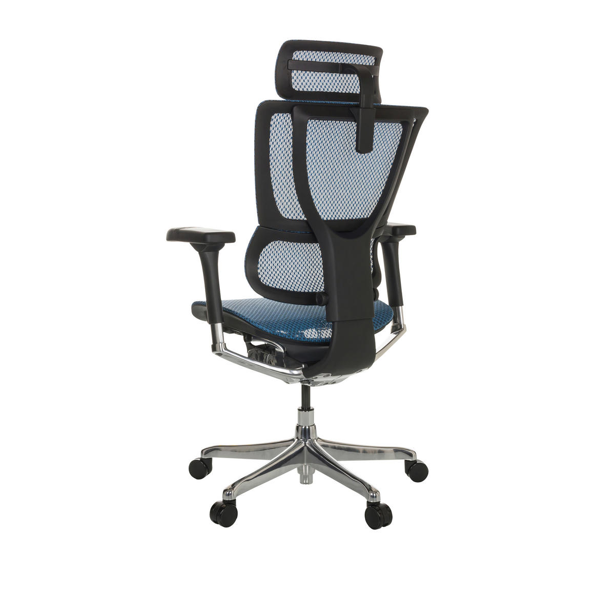 SNURRSTOL  i nät blå  - blå/svart, Basics, metall/textil (69/116-138/66cm) - MID.YOU