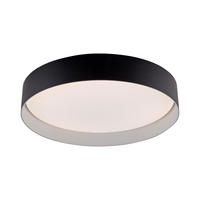 LED-DECKENLEUCHTE 39/39/7,3 cm   - Schwarz, KONVENTIONELL, Kunststoff/Metall (39/39/7,3cm) - Schöner Wohnen