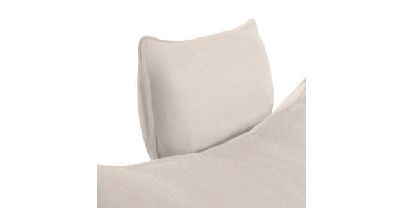 ECKSOFA in Mikrofaser Beige 292/176 cm - Beige/Schwarz, MODERN, Textil/Metall (292/176cm) - Carryhome