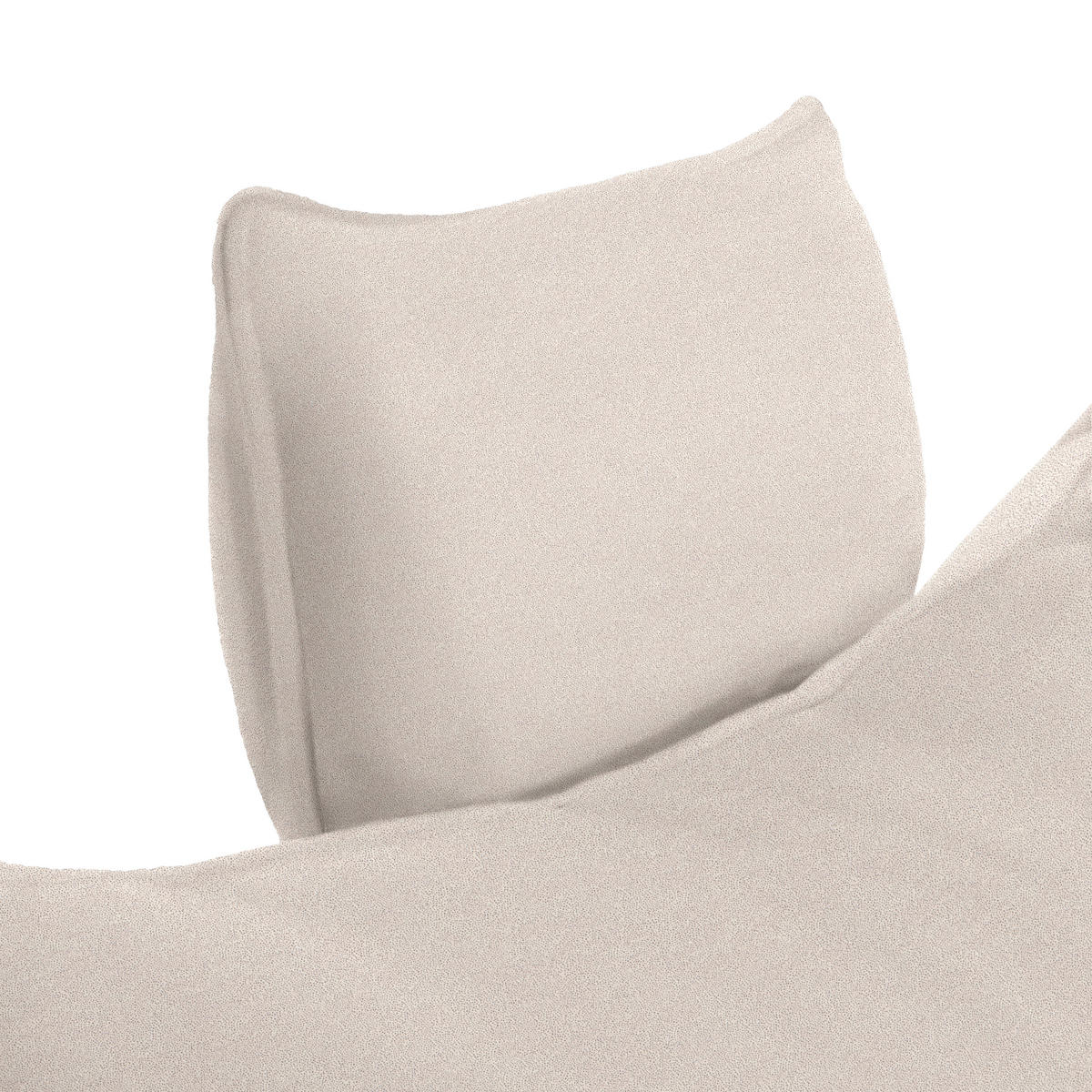 ECKSOFA PRATO Beige Mikrofaser  - Beige/Schwarz, MODERN, Textil/Metall (292/176cm) - MID.YOU