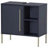WASCHBECKENUNTERSCHRANK 65,3/63,3/33,1 cm  - Goldfarben/Dunkelblau, MODERN, Holzwerkstoff/Metall (65,3/63,3/33,1cm) - Stylife