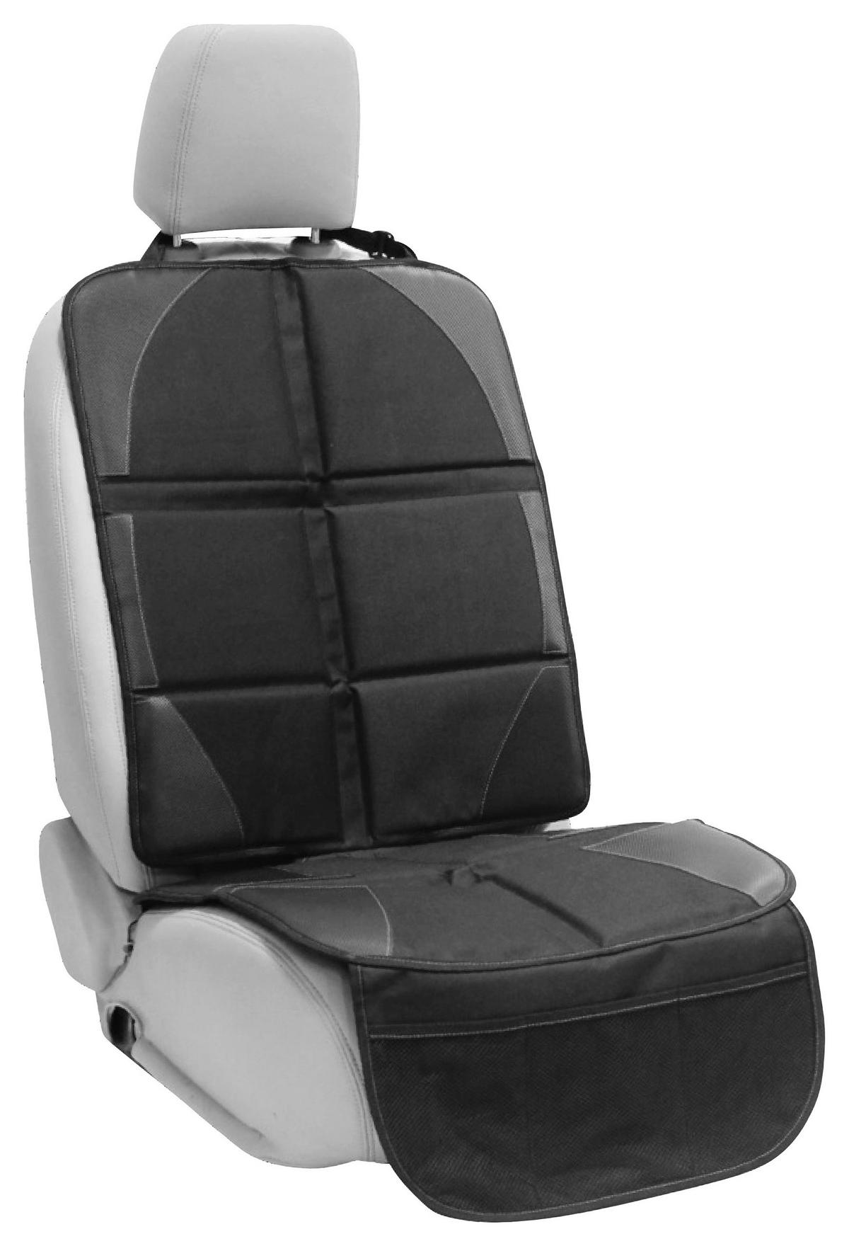 KINDERSITZUNTERLAGE Luxus  - Schwarz, Basics, Kunststoff/Textil (26/11/26cm) - My Baby Lou