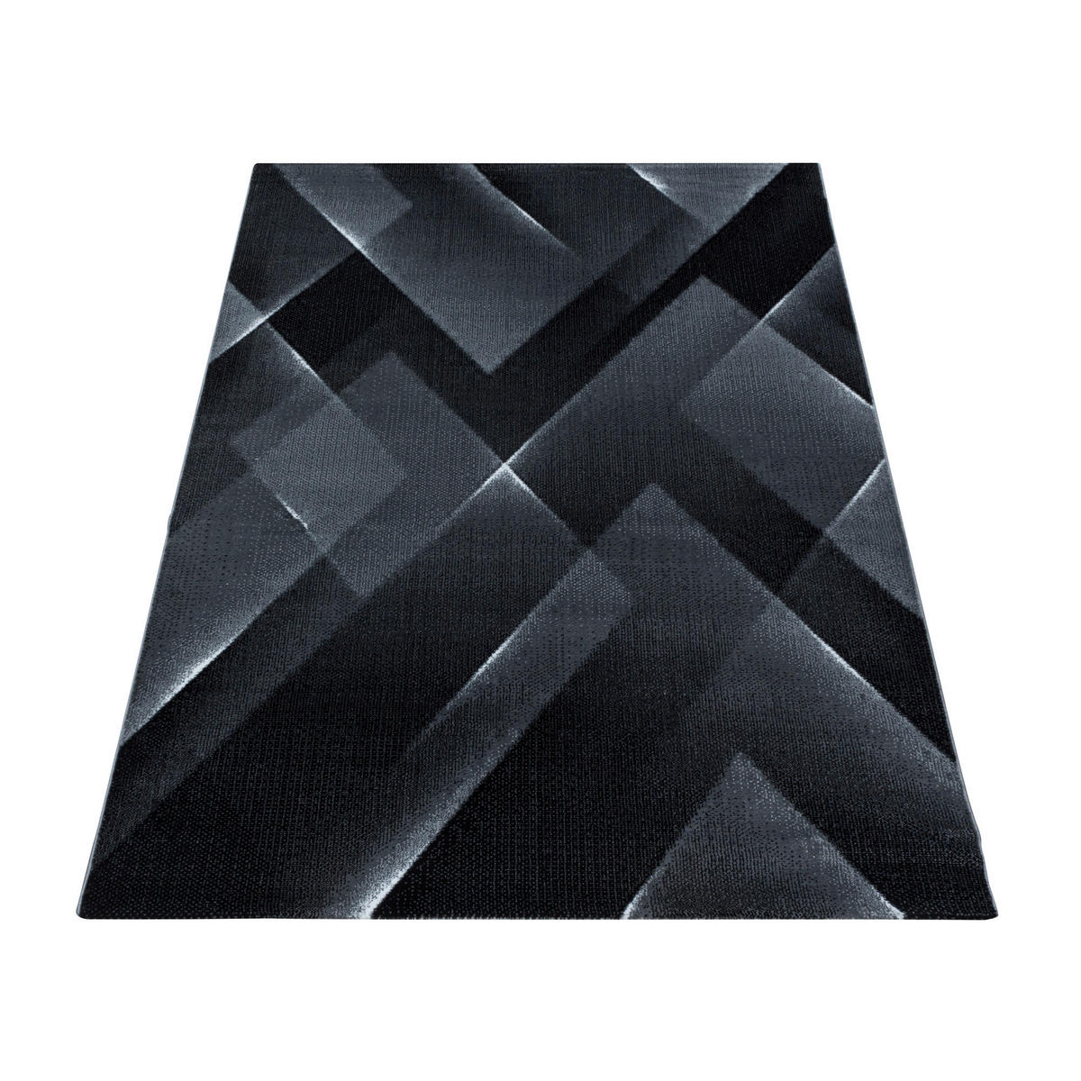 VÄVD MATTA 80/250 cm Costa 3522 Black  - svart, Design, textil (80/250cm)