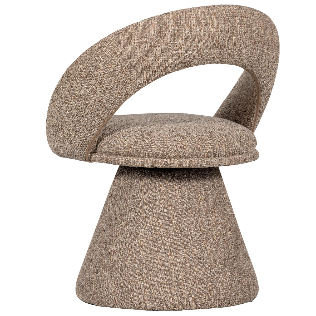 ARMLEHNSTUHL  Sitzfläche 360° drehbar Webstoff  - Naturfarben, MODERN, Textil (63/80/57cm) - Livetastic