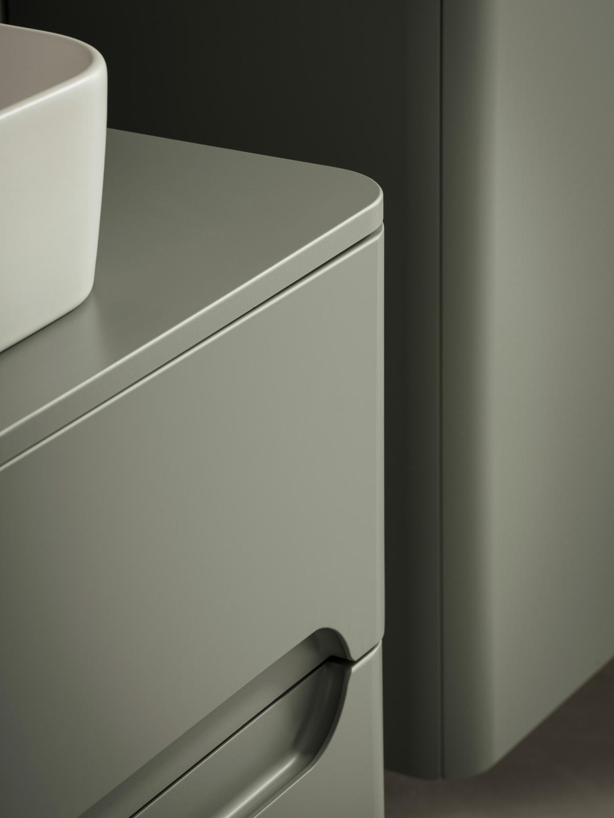 WASCHTISCHKOMBI 101 cm  - Schilfgrün/Weiß, KONVENTIONELL, Keramik/Holzwerkstoff (101cm) - Xora