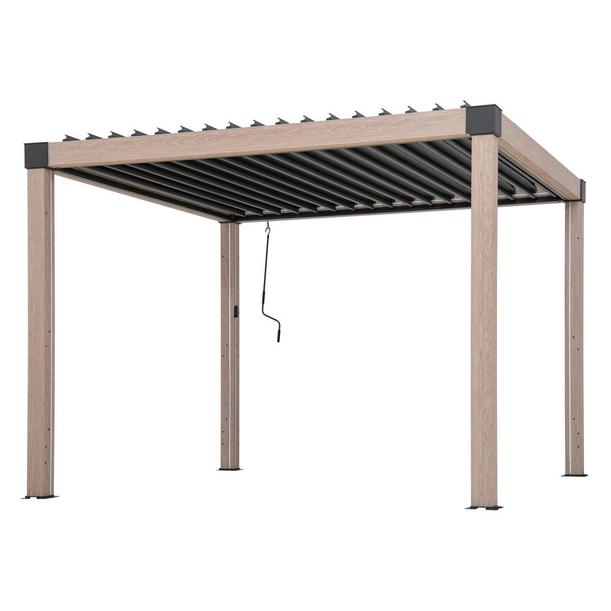 PAVILLON 306/223/306 cm   - Hellbraun/Anthrazit, Basics, Metall (306/223/306cm) - Modante