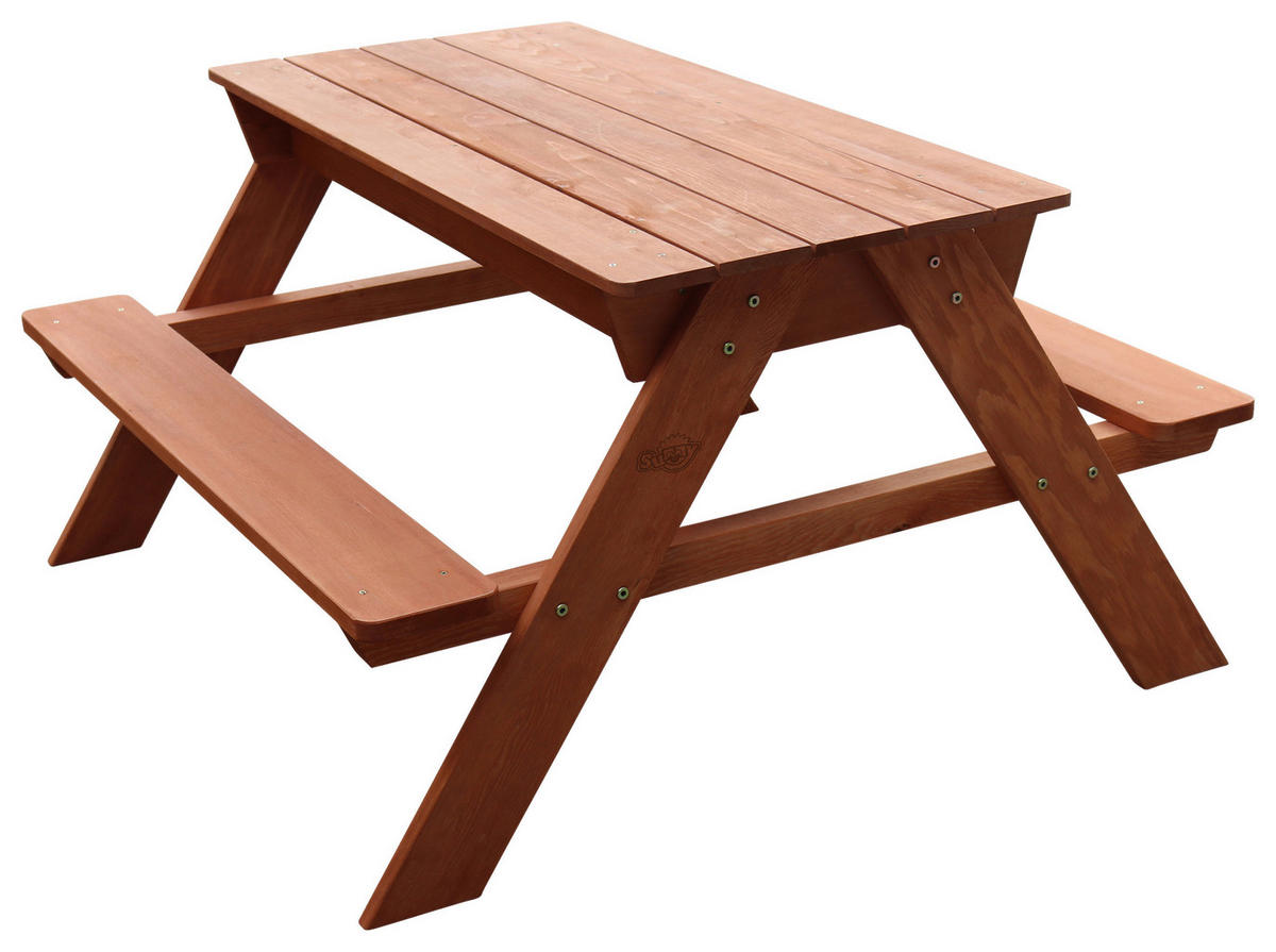 SAND- OCH VATTENBORD - brun, Klassisk, trä/plast (89/50,5/89cm)