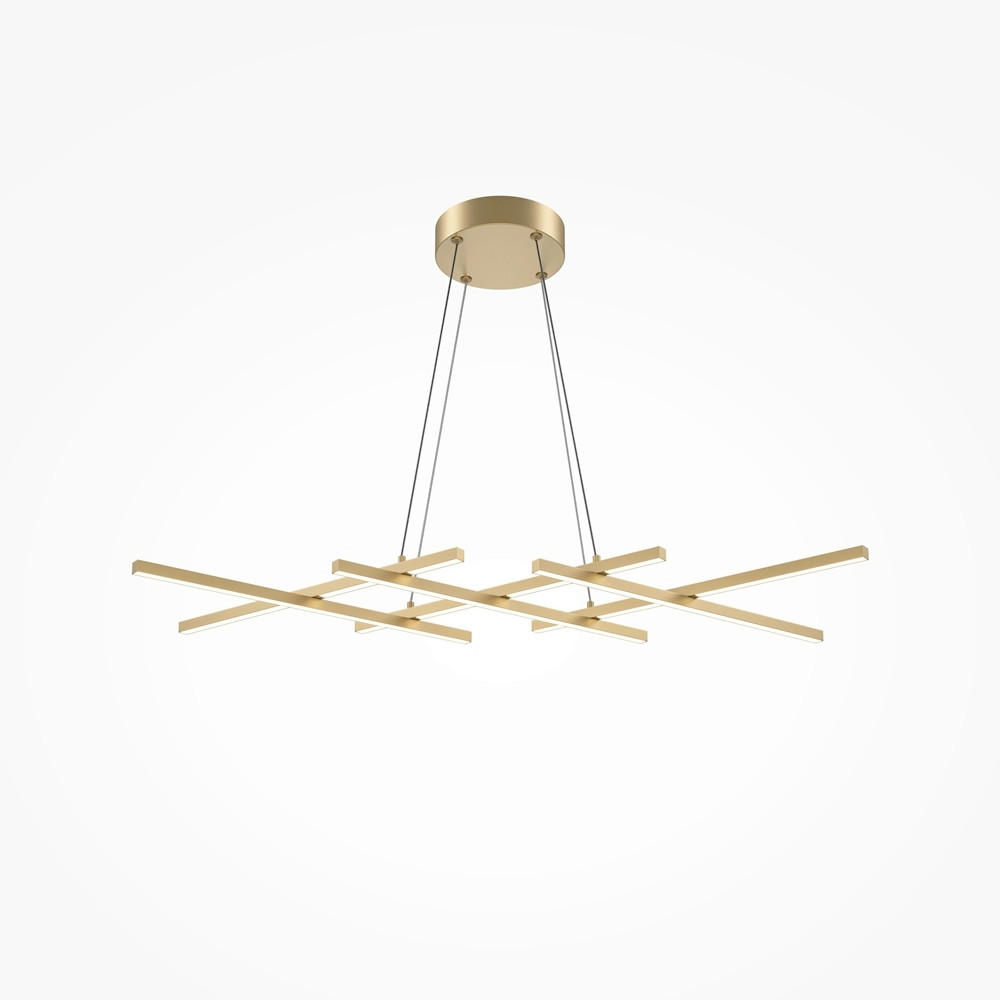 PENDELLEUCHTE 103,5/30/25,7 cm - Messingfarben, Modern, Metall (103,5/30/25,7cm) - MAYTONI