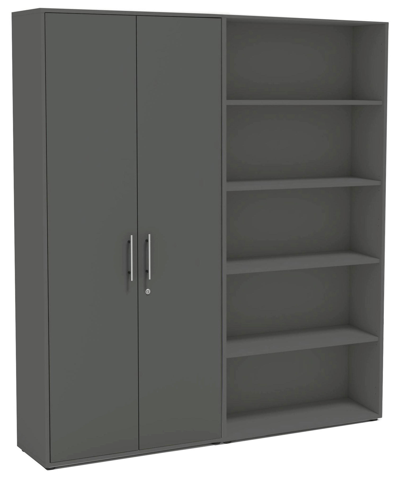 Mid.you Aktenschrank Office Edition Anthrazit 168.8x185.6x33 cm
