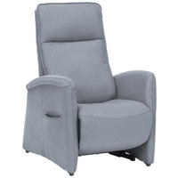 FERNSEHSESSEL Chenille Hellblau  - Hellblau, Konventionell, Kunststoff/Textil (79-83/108/87cm) - Valdera