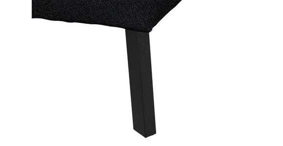 ECKSOFA in Chenille Anthrazit 205/280 cm - Anthrazit/Schwarz, Design, Textil/Metall (205/280cm) - Xora