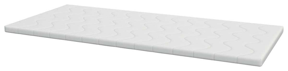 TOPPER 160/200 cm Höhe ca. 6 cm  - Weiß, Basics, Textil (160/200cm) - Chameo