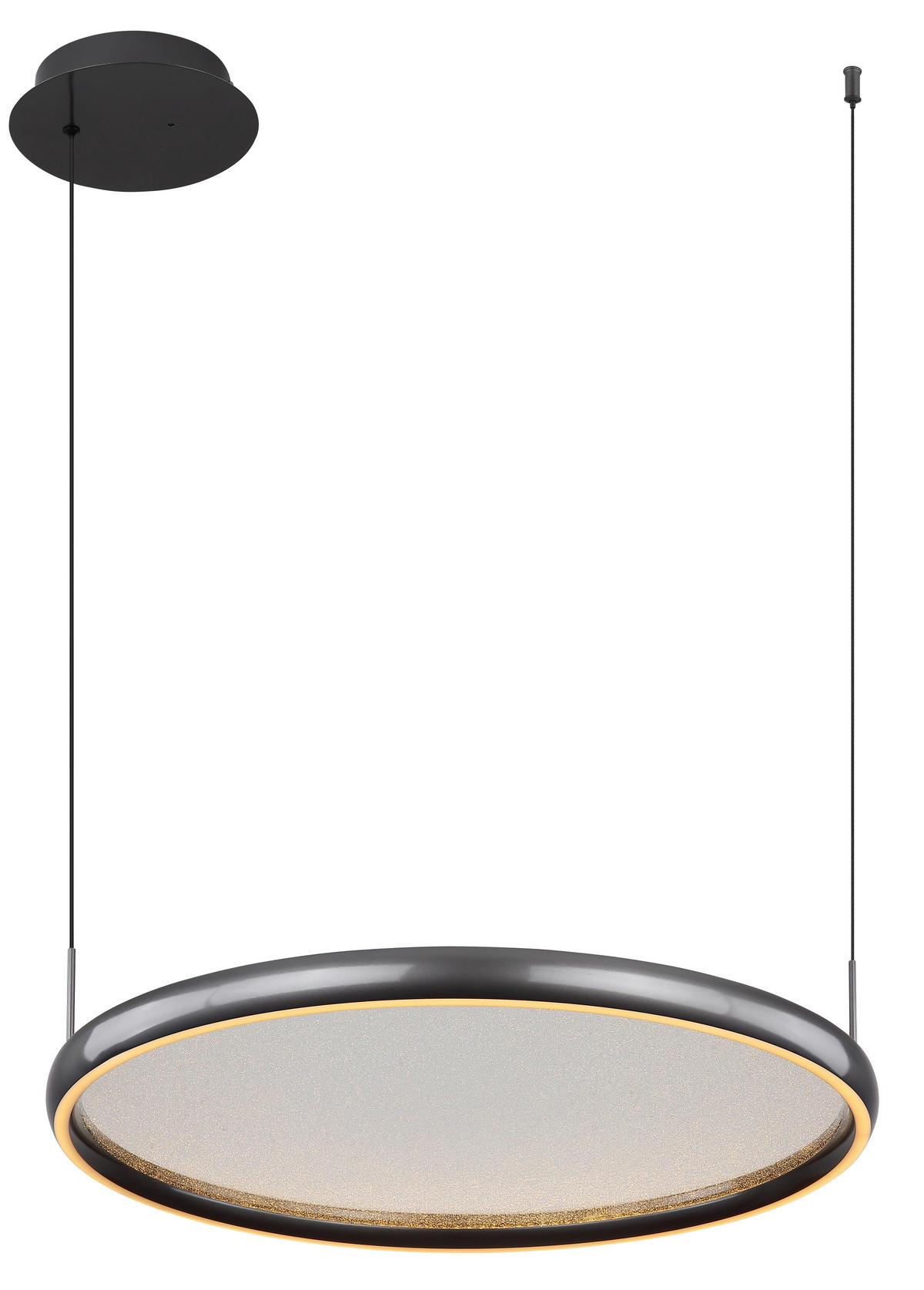 ZÁVĚSNÉ LED SVÍTIDLO, 63/60/150 cm - bílá/černá, Design, kov/plast (63/60/150cm) - Globo