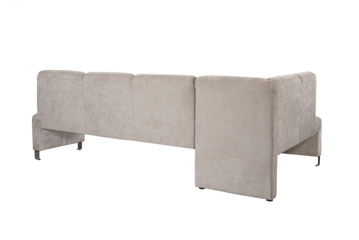 KLUPA KUTNA  boje pijeska  drvo, tekstil, drvni materijal      - srebrne boje/boje pijeska, Moderno, drvni materijal/drvo (243/158cm) - Livetastic